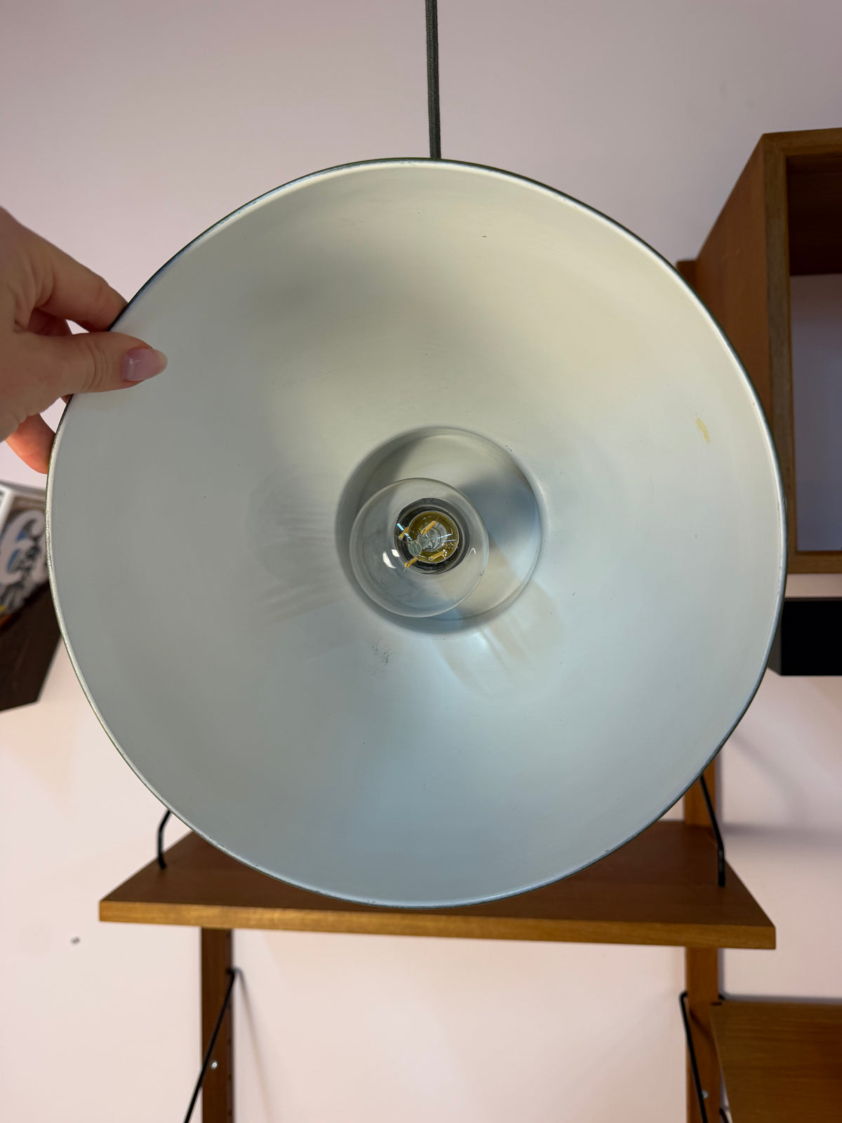 Bunkerlampe oliv aus Dänemark