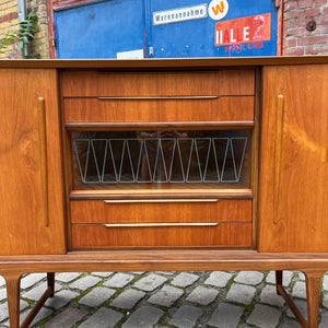 Highboard mit Vitrine Teak aus Dänemark
