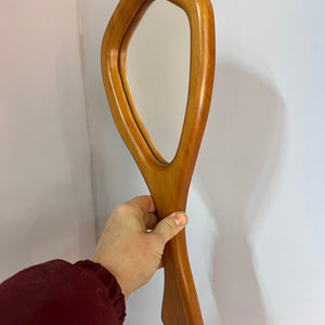 Handspiegel Buche 70er