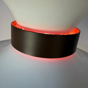 Lamellenlampe weiß schwarz von Bent Nordsted für Lyskaer Belysning