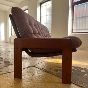 Set: Sofa mit Hocker mauve von Yngve Ekström für Swedese