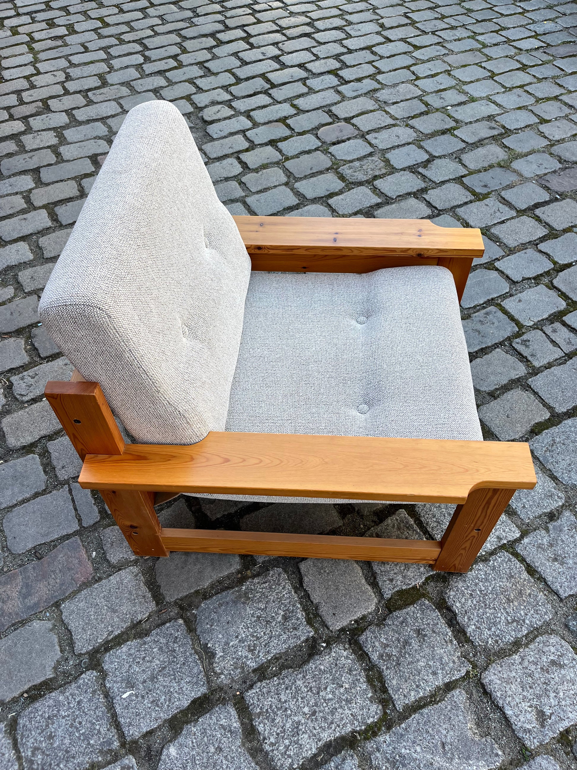 Sessel beige grau Safari Style
