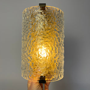 Wandlampe Glas Messing von Orrefors
