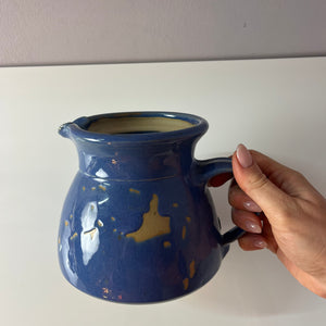 Teekanne blau Keramik