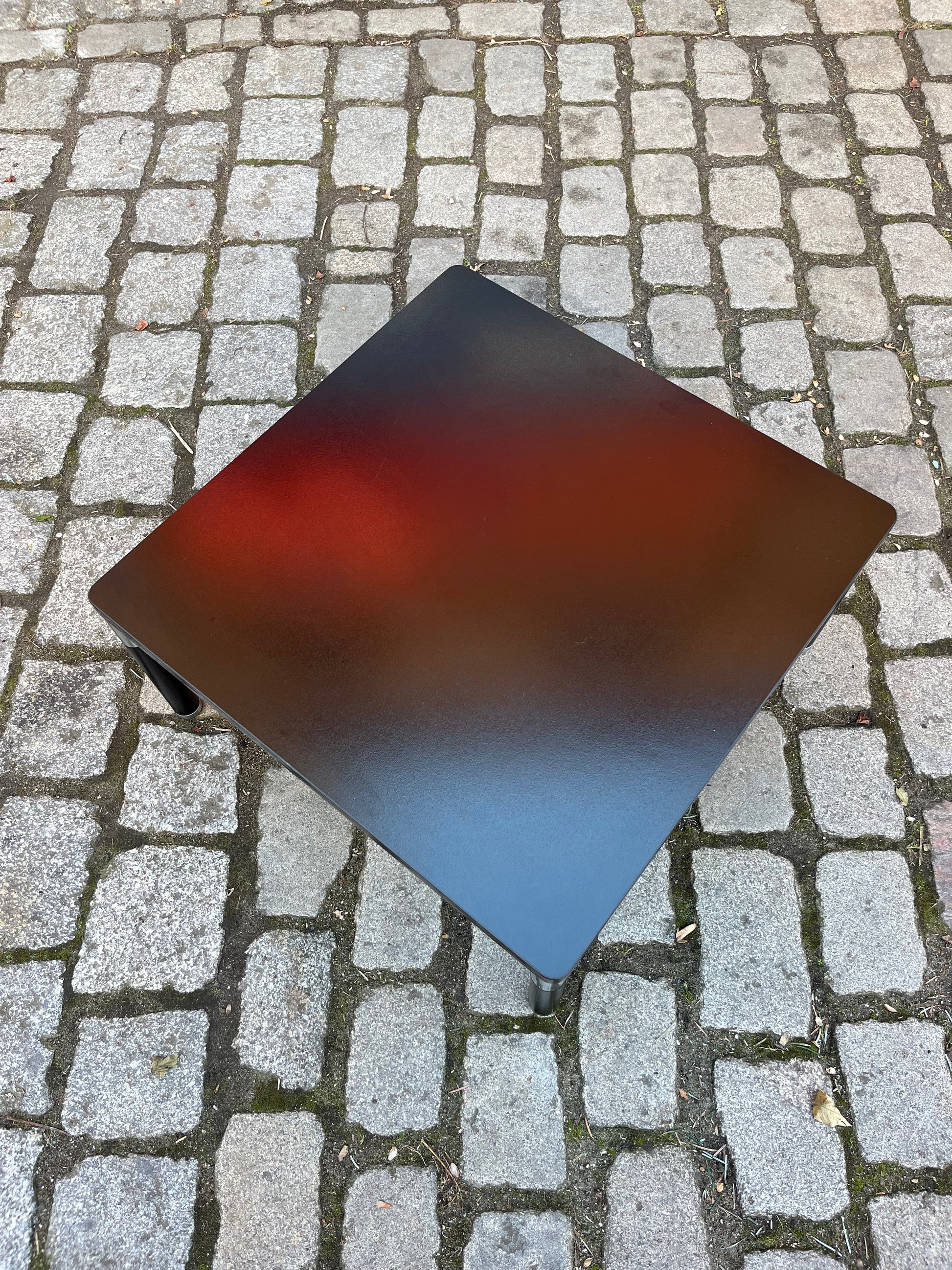 Couchtisch 712/T schwarz Zink von Hans Peter Piehl für Wilkhahn
