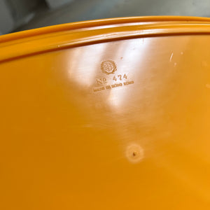 Set: 2x Tabletts orange gelb aus Hong Kong 70er