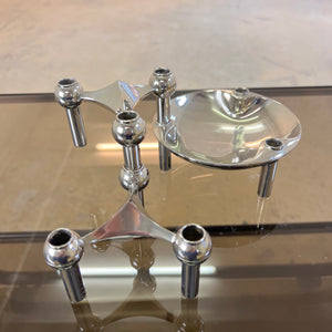 Set: 2 Kerzenständer und 1 Schale von Stoff & Nagel