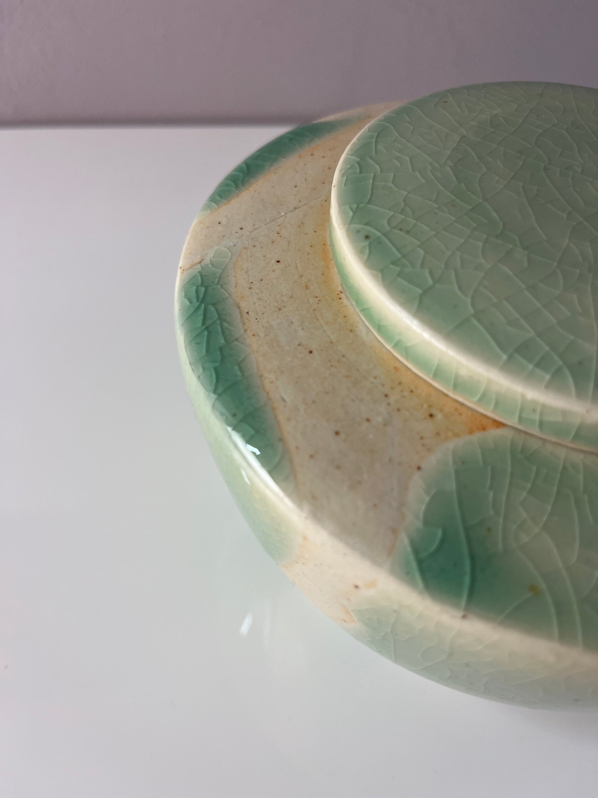 Bonboniere creme mint Keramik