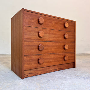 Kommode Teak mit runden Griffen aus Dänemark