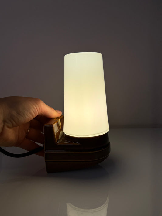 Wandlampe Modell 6080 braun von Sigvard Bernadotte für Ifö