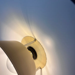 Lamellenlampe neu lackiert creme rosa braun