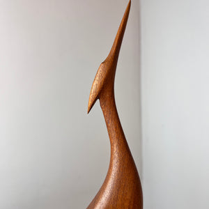 Kranich Figur Teak aus Dänemark