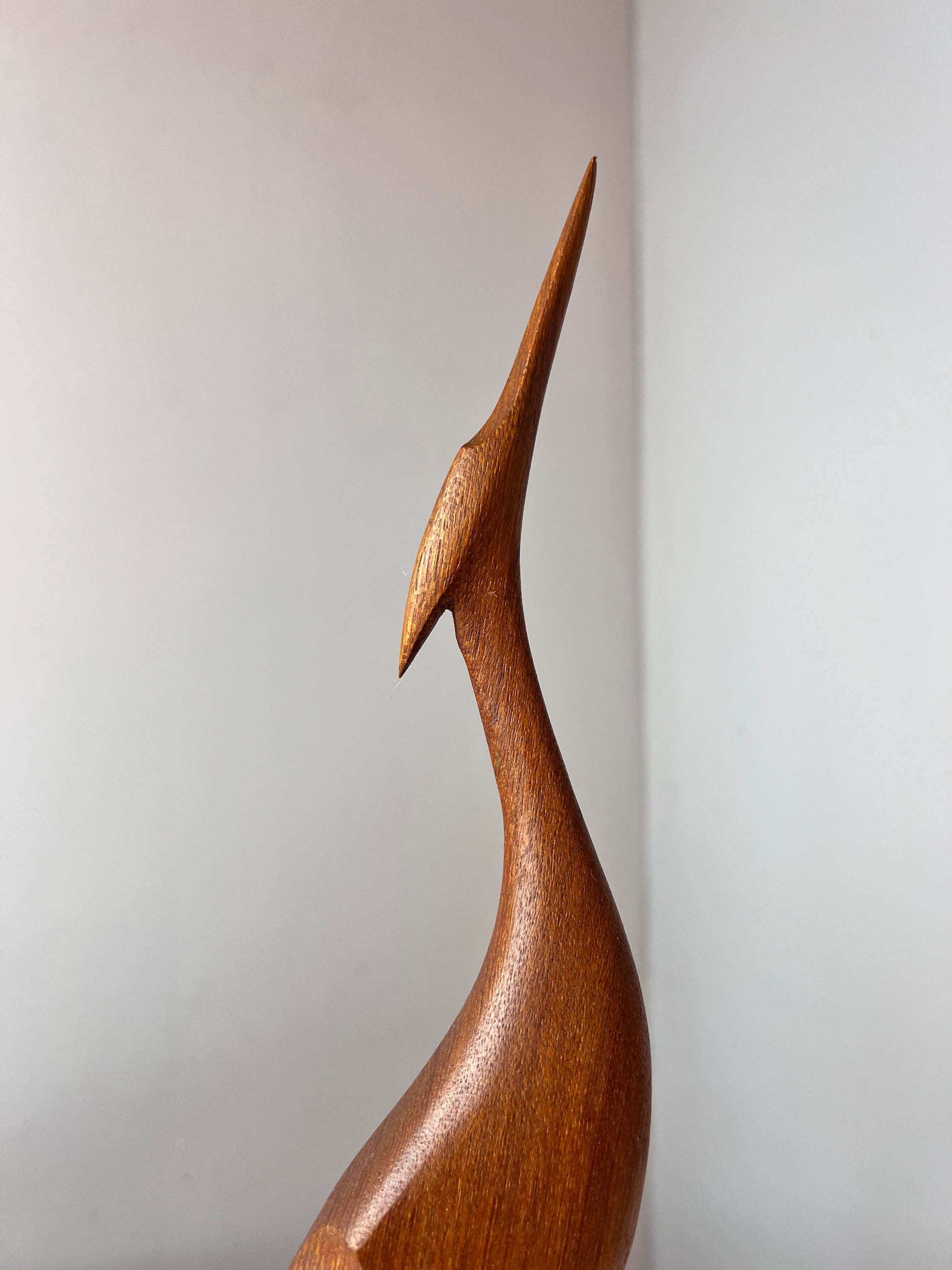 Kranich Figur Teak aus Dänemark