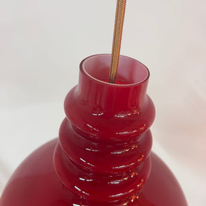 Hängelampe rot Glas von Peill & Putzler