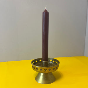 Kerzenständer Messing mit Herzen