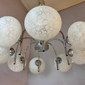 Kronleuchter mit 8 Kugeln von Richard Essig für Hustadt