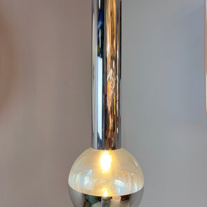 Hängelampe Big Globe Chrom 39 cm von Motoko Ishii für STAFF