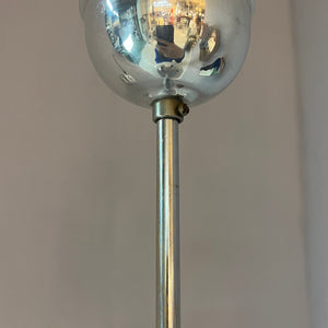 Hängelampe Opalglas Chrom
