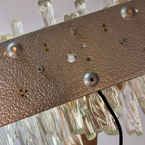 Wandlampe Eisglas