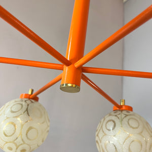 Kronleuchter orange creme