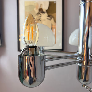 Kronleuchter Chrom Milchglas