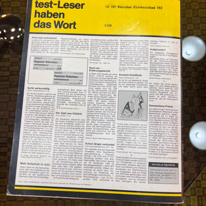 Stiftung Warentest Zeitschrift April 1973