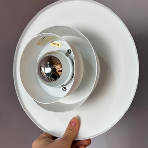 Lamellenlampe neu lackiert weiß lila