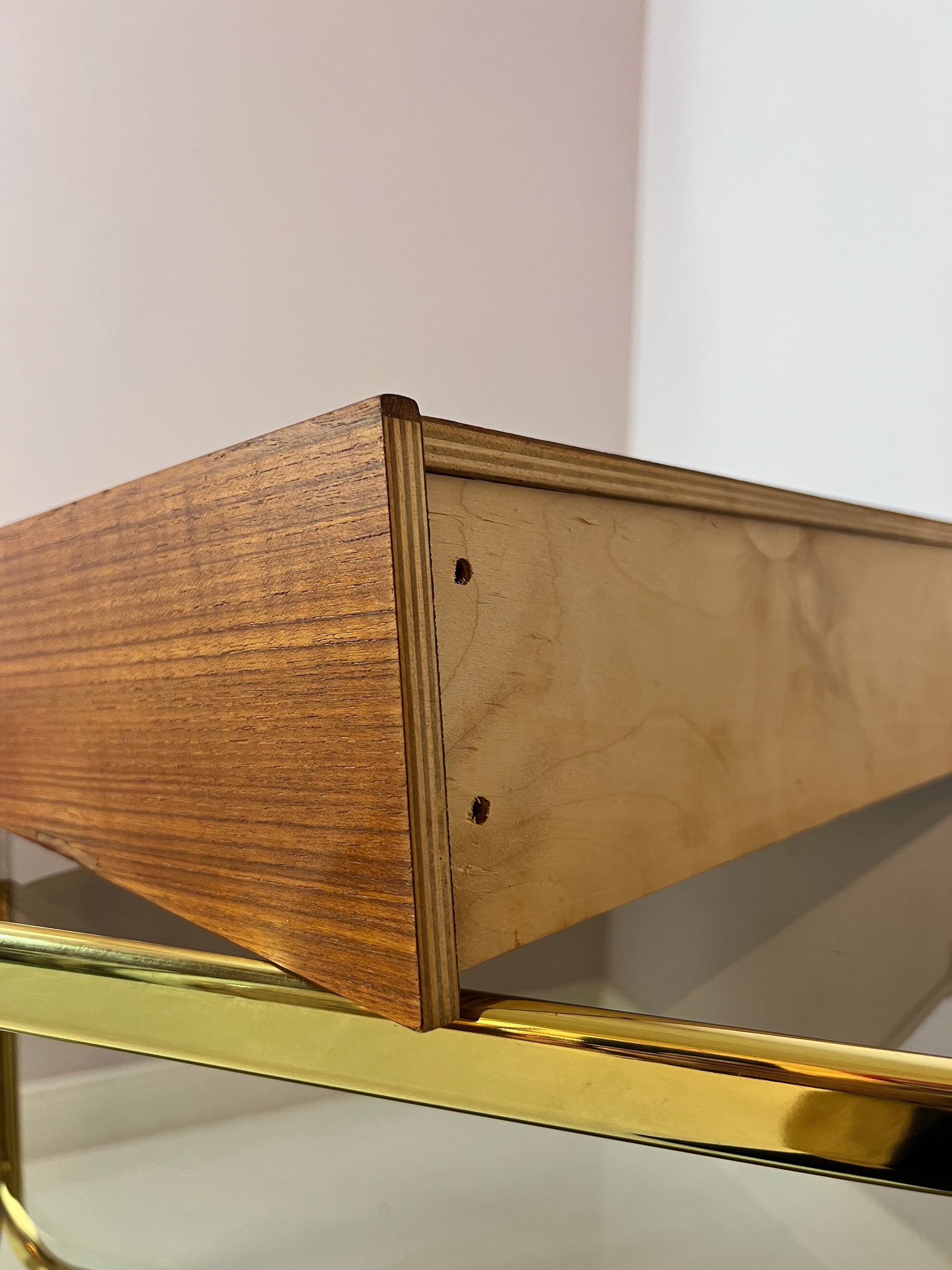 Wandregal Schublade Teak
