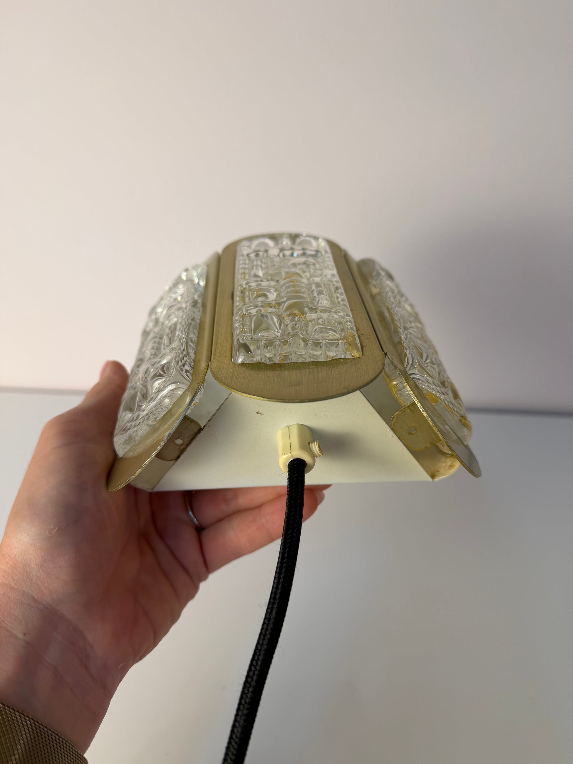 Wandlampe gold Glas von Vitrika