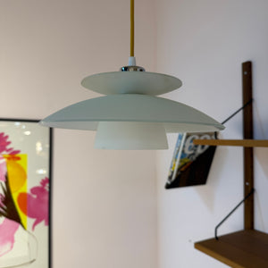 Lamellenlampe Milchglas aus Dänemark