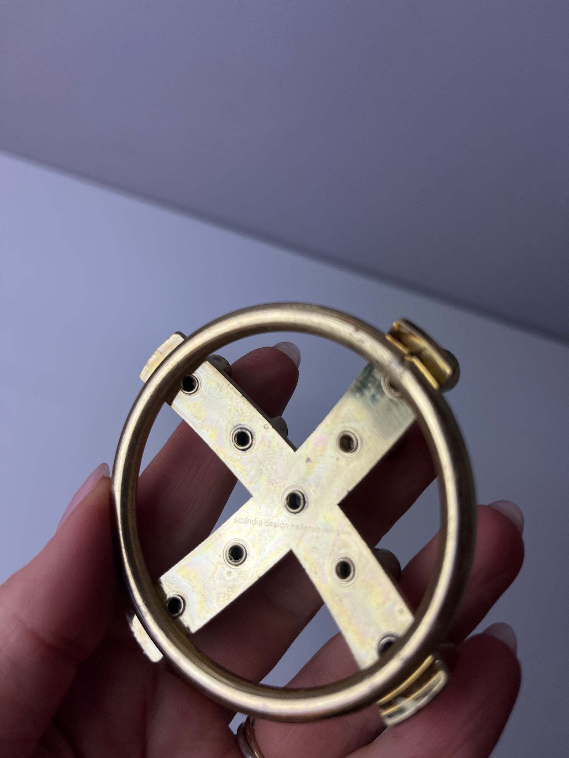 Kerzenständer Messing von Scandia Design Hellerup