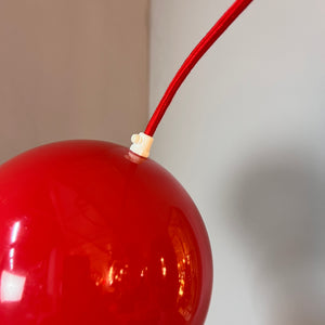Kugellampe Kunststoff rot