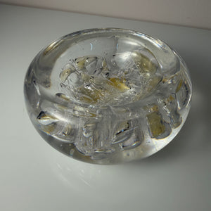 Schale Glas mit Einschlüssen aus Dänemark