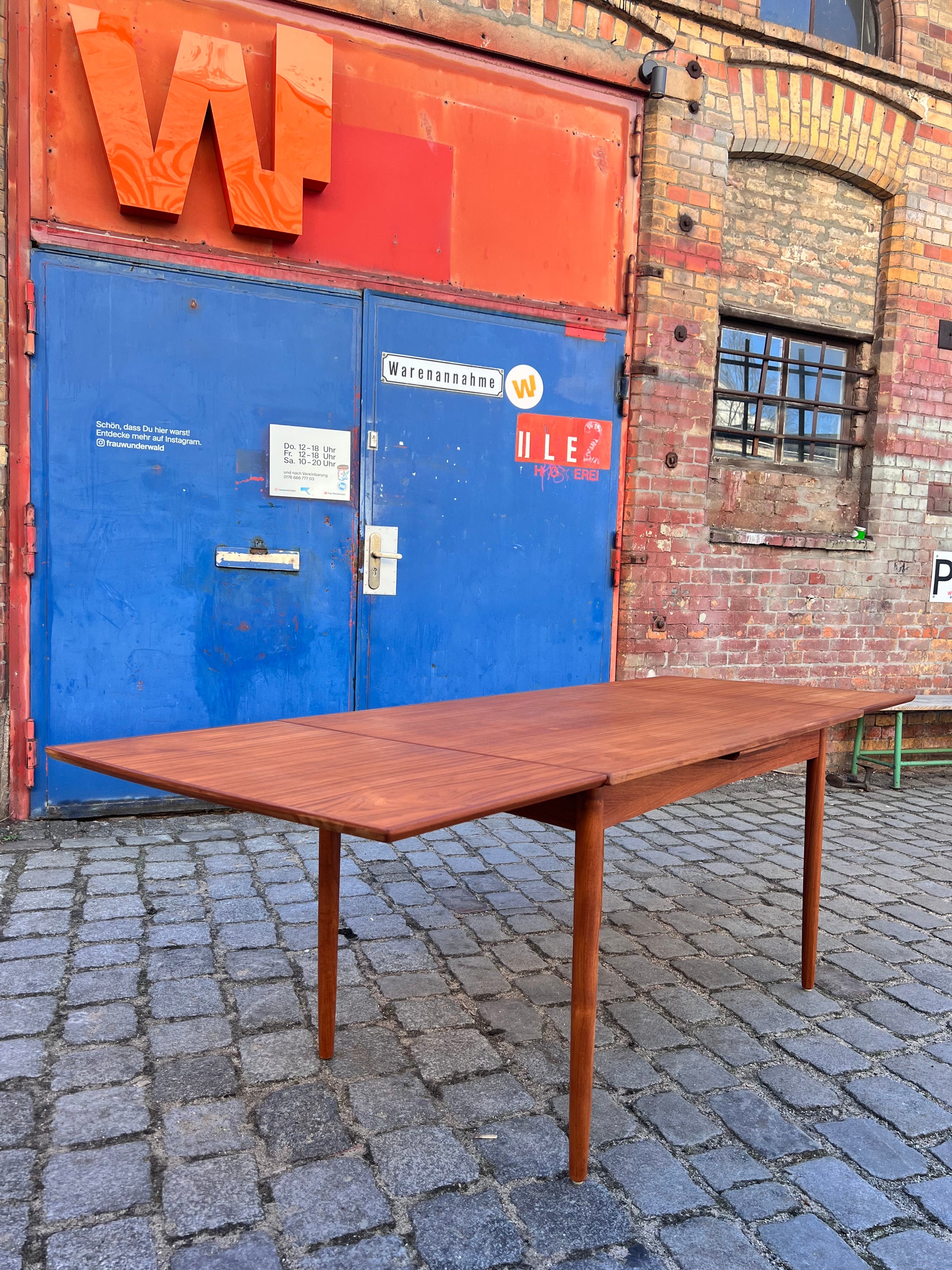 Ausziehbarer Esstisch Teak aus Dänemark