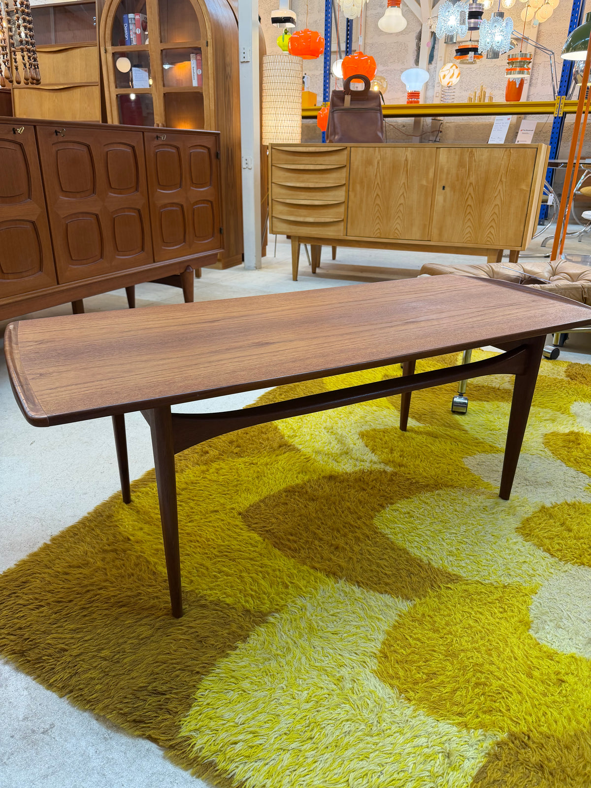 Couchtisch Modell 503 Teak von Tove & Edvard Kind-Larsen für France & Søn