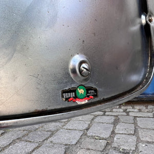 Klappstuhl rot Chrom von Camel Steel Products