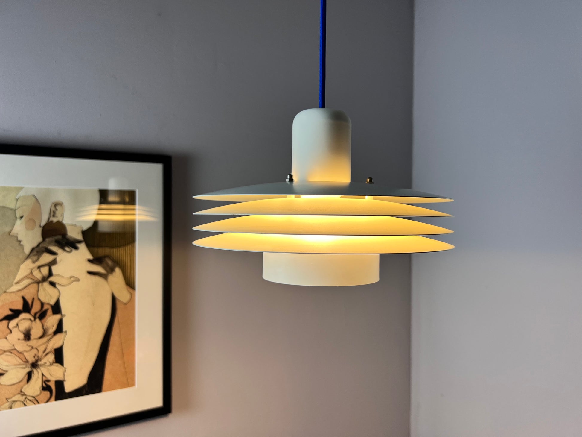 Lamellenlampe Typ 763 weiß von Horn