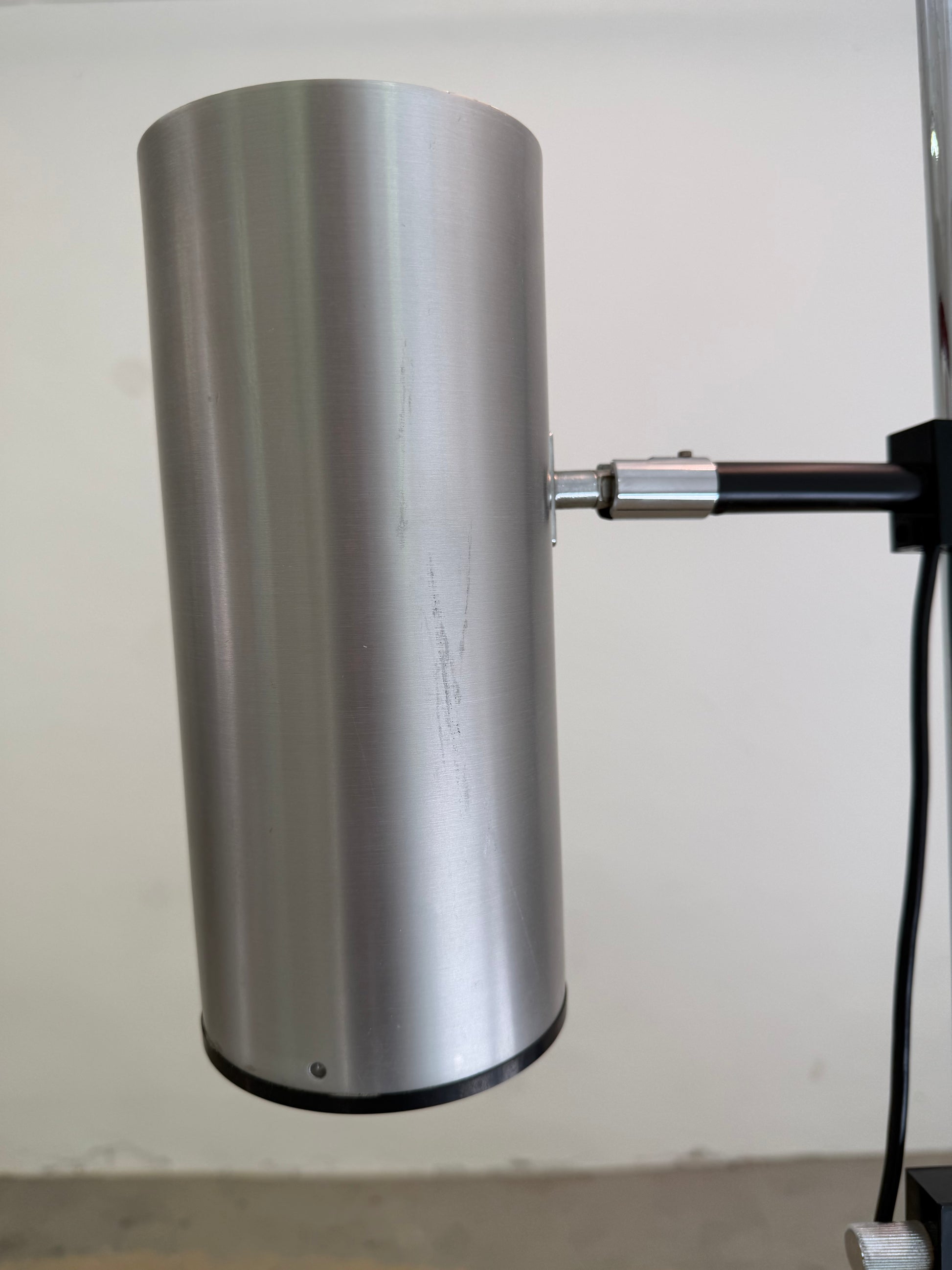 Stehlampe silber von Arnold Berges für Staff