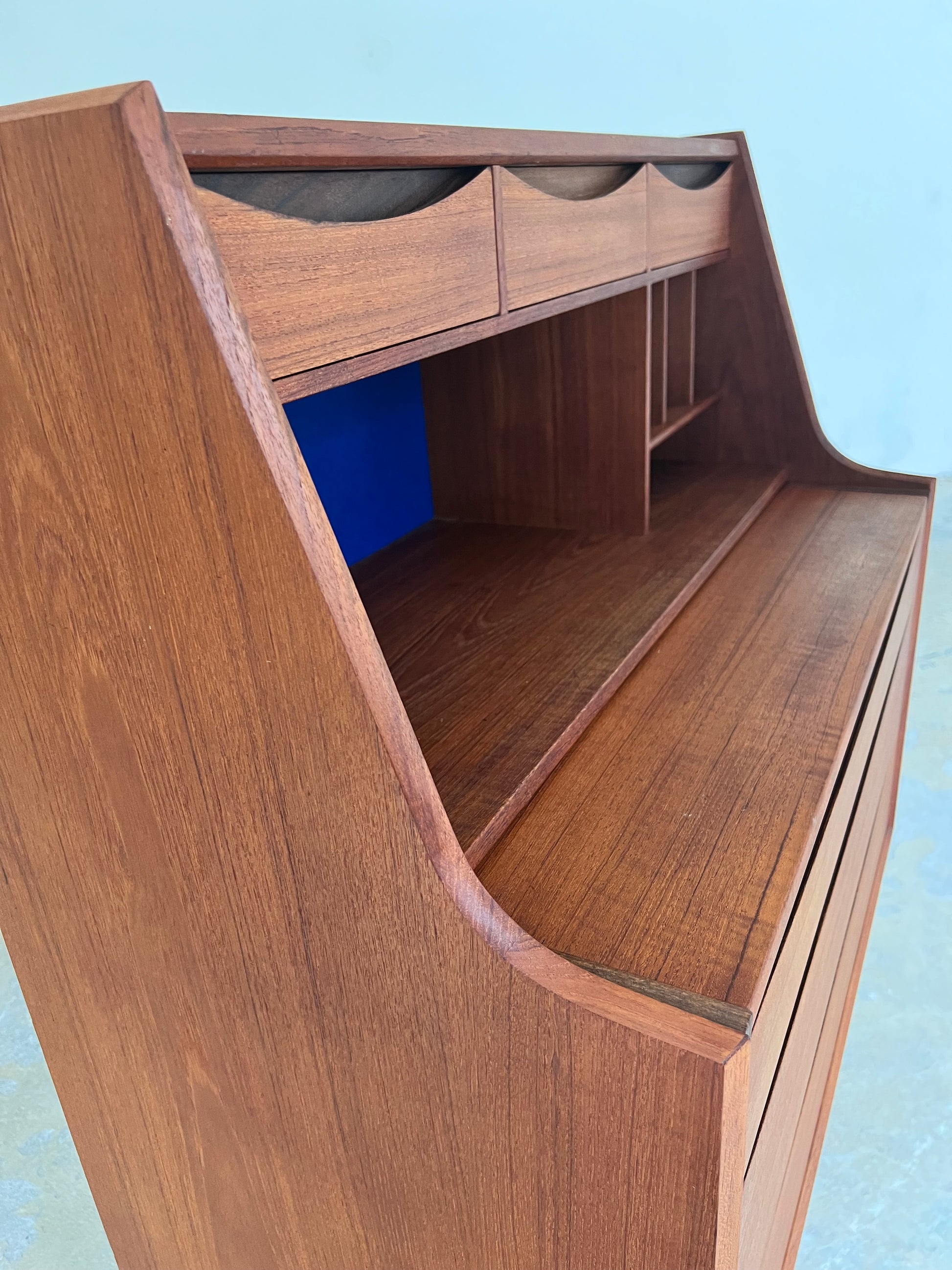 Sekretär Teak mit Schminktisch & Spiegel aus Dänemark