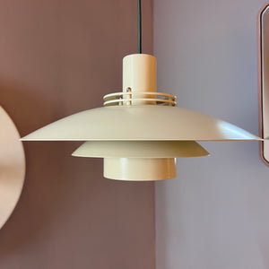Lamellenlampe Dänemark cremeweiss