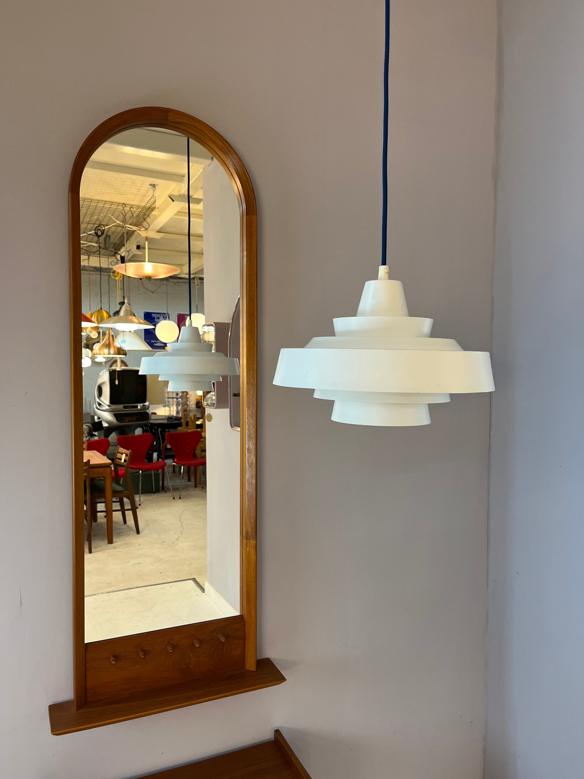 Lamellenlampe weiß von Super Light Dänemark