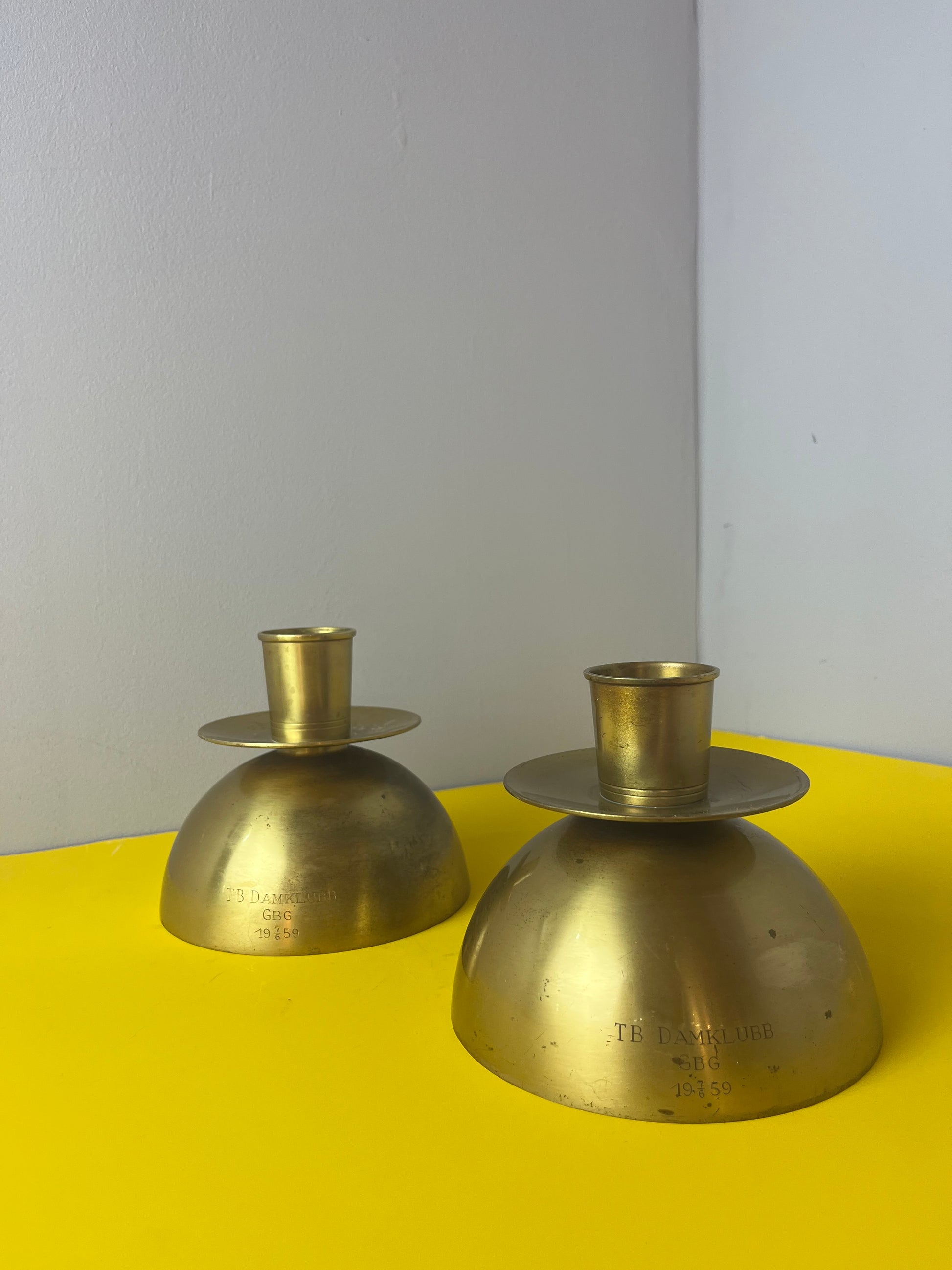 Kerzenständer Messing von Ystad-Metall