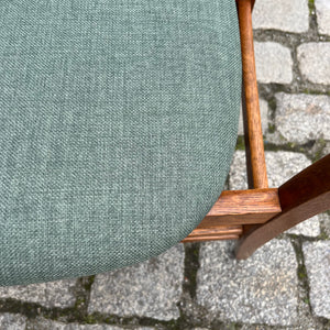 Set: 2x Esszimmerstuhl teal Teak
