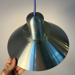 Lamellenlampe silber aus Dänemark