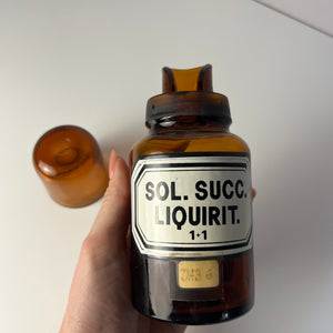 Apothekerglas Sol. Succ. Liquirit. braun