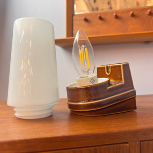 Wandlampe Modell 6080 braun von Sigvard Bernadotte für Ifö