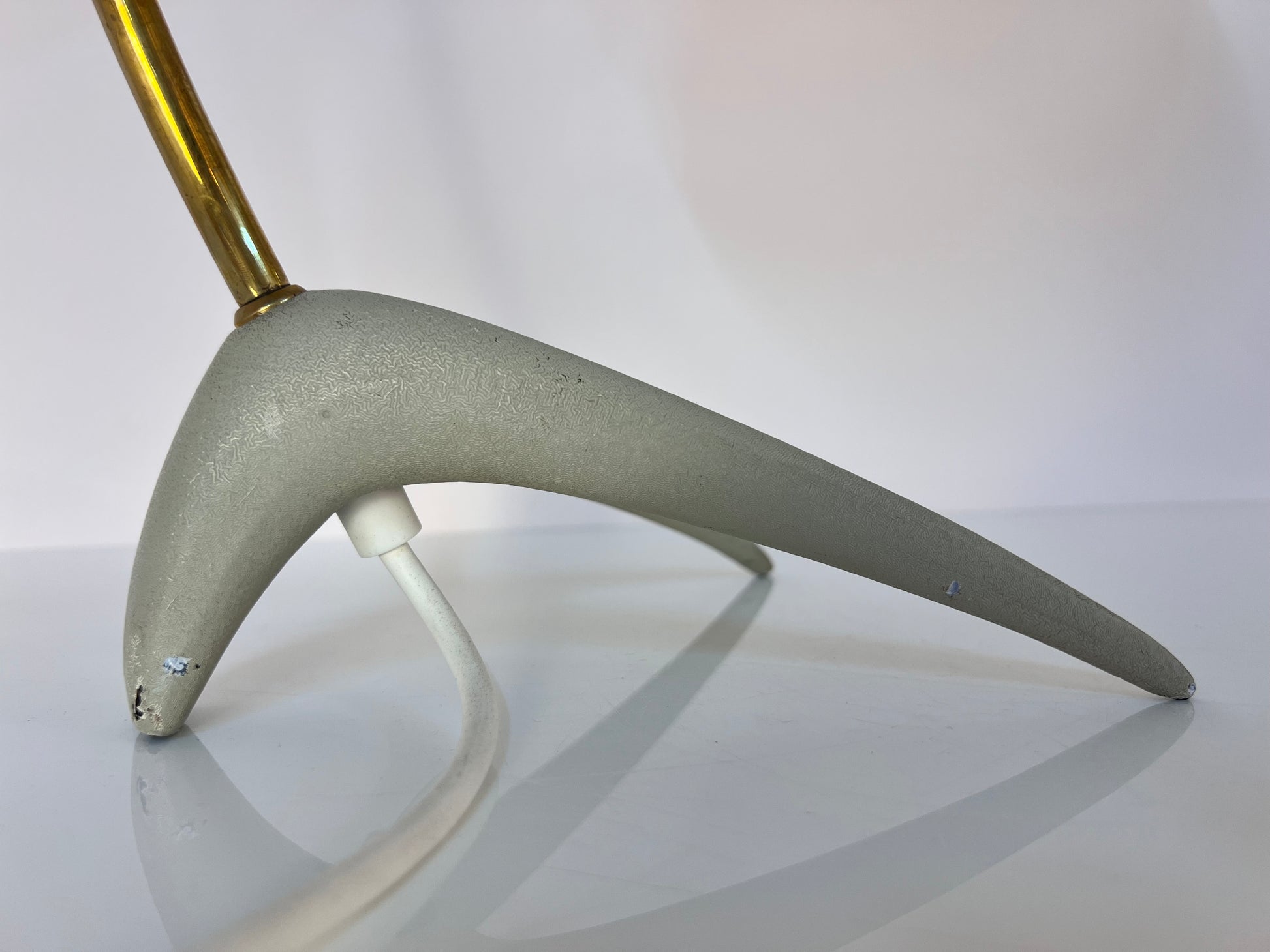 Tischlampe Krähenfuß / Diabolo schwarz weiß von Karl Heinz Kinsky für Cosack