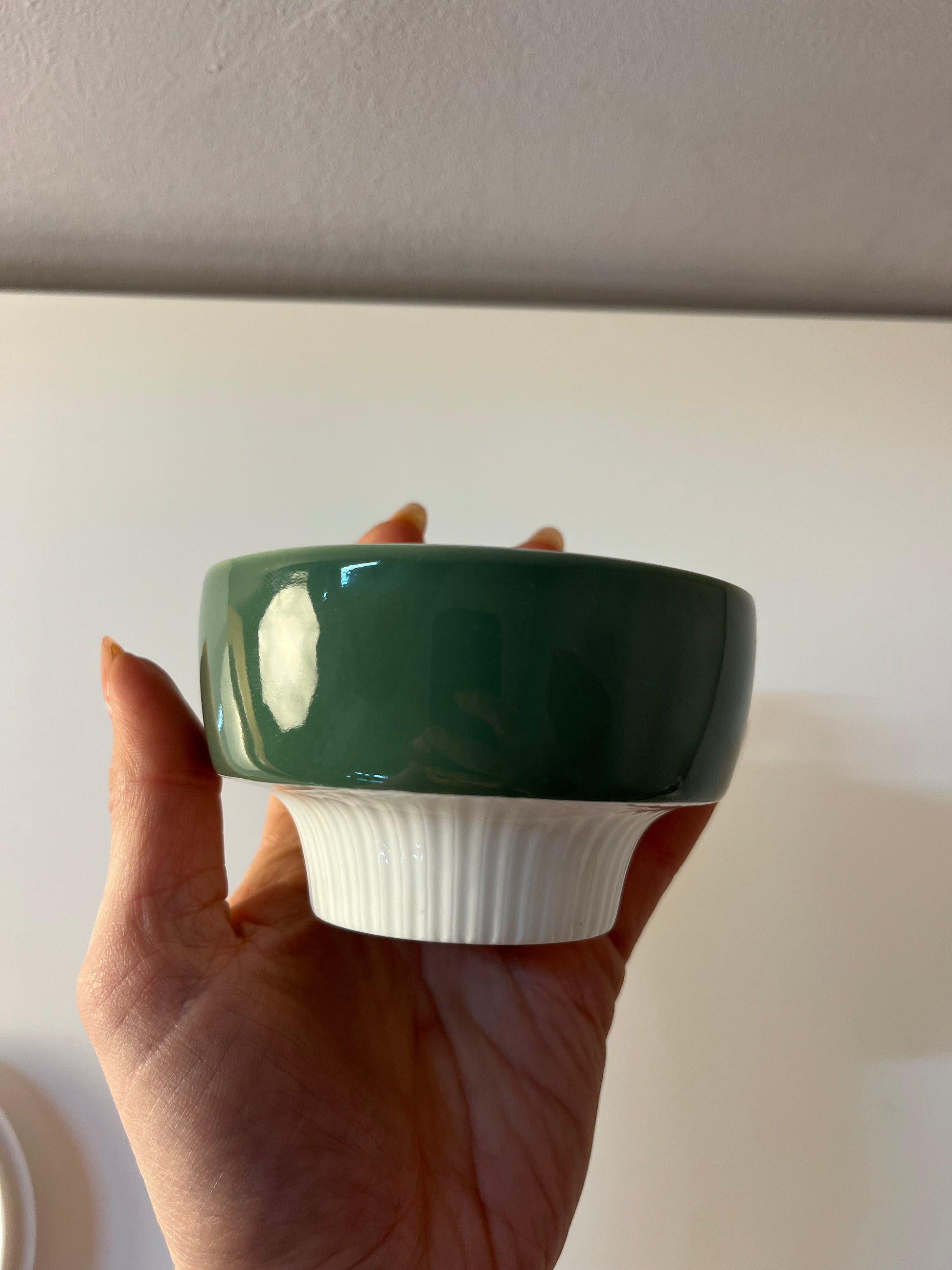 Set: Zucker & Milch Modulation Secunda grün von Tapio Wirkkala für Rosenthal
