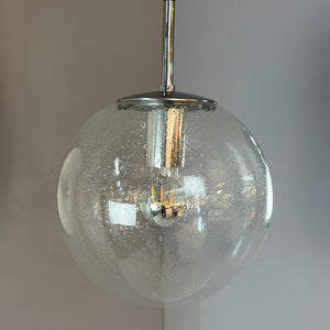 Kugellampe Einschlussglas Chrom von Glashütte Limburg