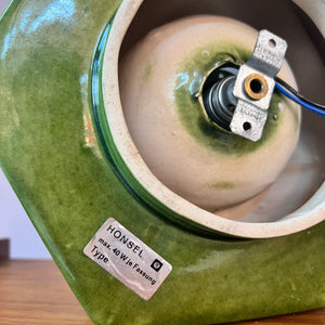 Wandlampe grün Keramik von Honsel